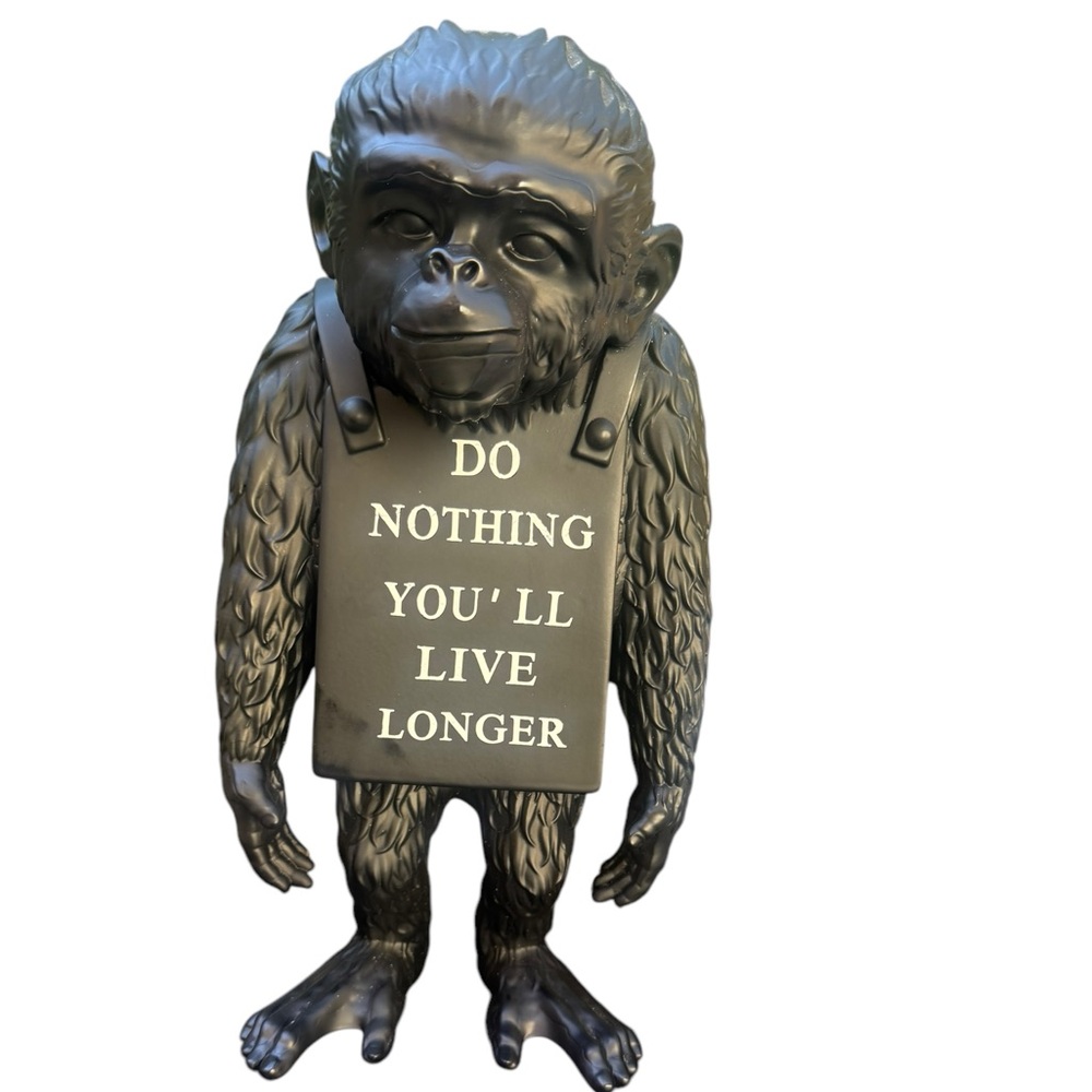 Bansky Brandalism Monkey sign figure by Medicom 100% Authentic